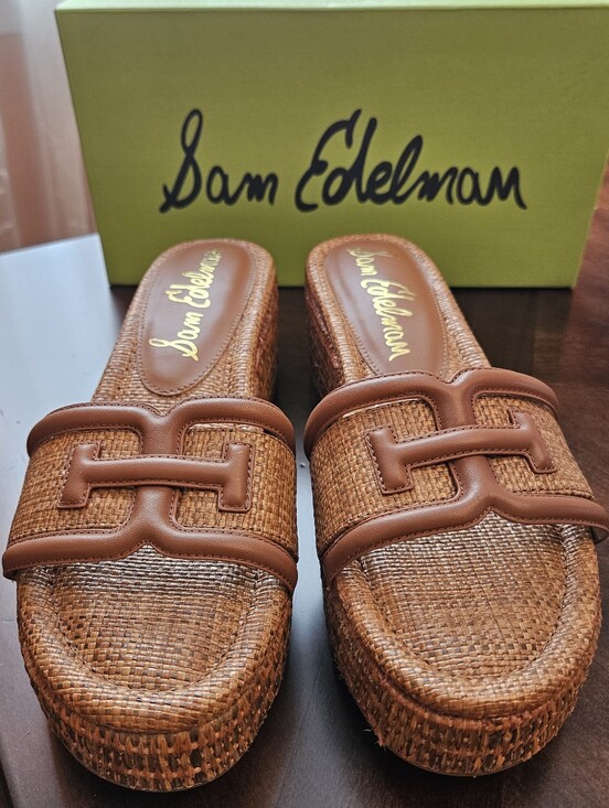 Sam Edelman Shoes - NIB Sam Edelman Women's Pauleena Platform Wedge Slide Sandals Size 9.5M